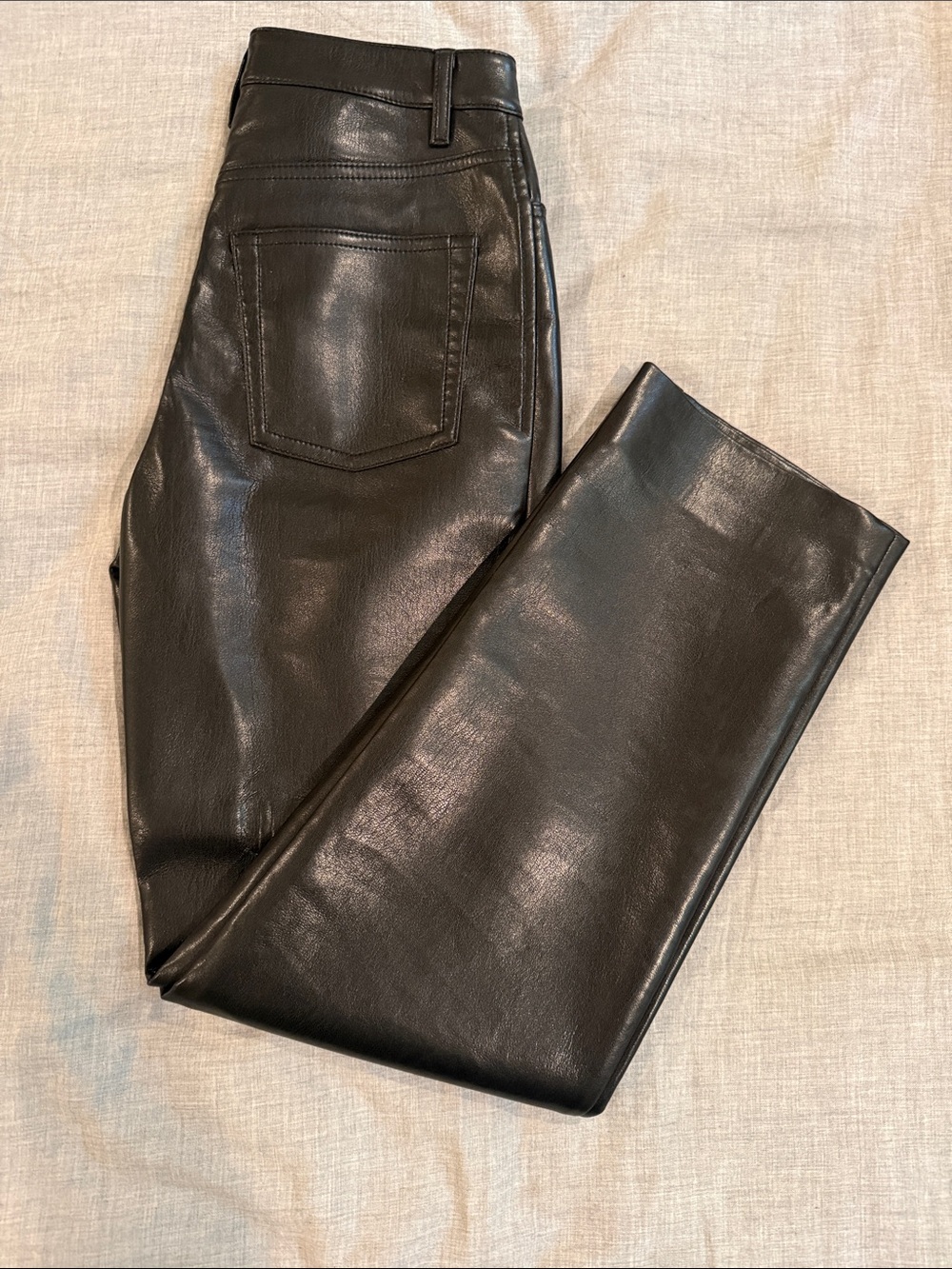Wilfred Black Faux Leather Skinny Jeans